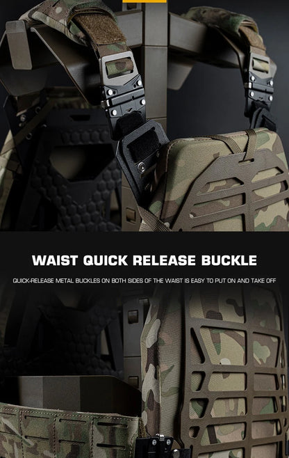 Tactical Vest PFM S&S2.0 Lightweight Combat Quick Release Adjustable Buckle Vest Rescue Rope Hunting Paintball CS Game Vest