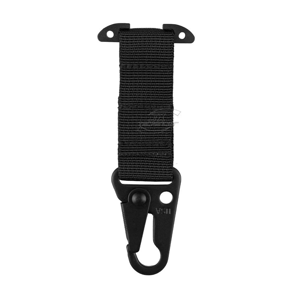 Tactical Molle Clip Swivel Triangle Plastic Snap Hook Tee Mount Hanging Carabiner Glove Holder Battle Belt Hunting Accessories
