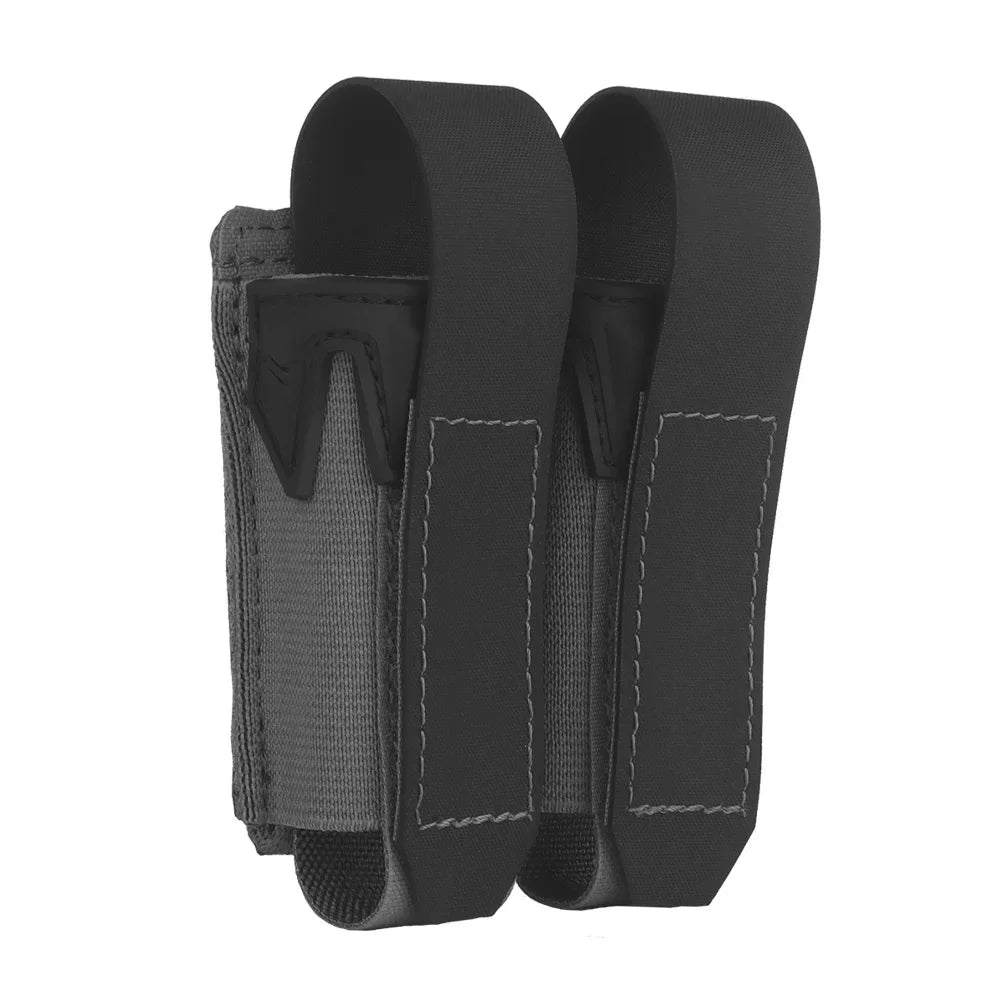 K Type 9MM Tactical Double Mag Pouch MOLLE Agilit Style Pincers Quick Release Pistol Magazine Pouch Multifunction Tool Bags