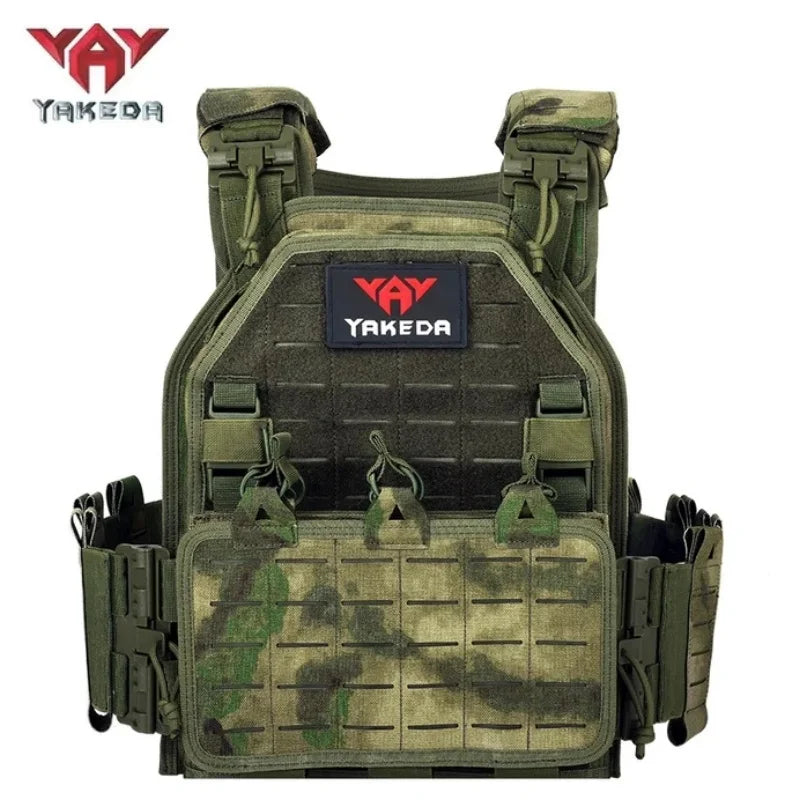YAKEDA Tactical Vest Outdoor Hunting Plate Carrier Protective Adjustable Vest Airsoft Carrier Combat Equipment 6094 Vest