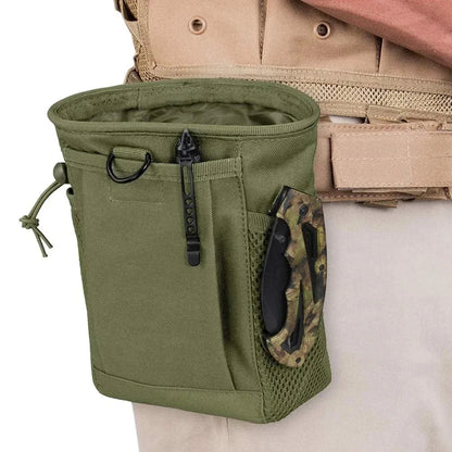 OPHIDIANTAC Molle Dump Pouch,Hunting Magazine Recovery Pouch Drastring Ammo Bag Belt Waist Fanny Pack Adjustable Holster Bag