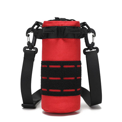 Tactical Molle Water Bottle Pouch Outdoor Sport Hydration Carrier Bag Nylon Travel Kettle Pack with Shoulder Strap