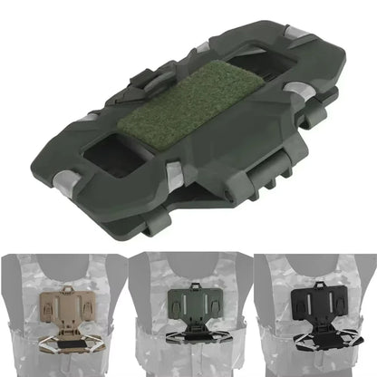 Vest Phone Holder Carrier For Molle Navigation Phone Board Quick Access Folding Holder Mount Tactical Vest Chest Bracket