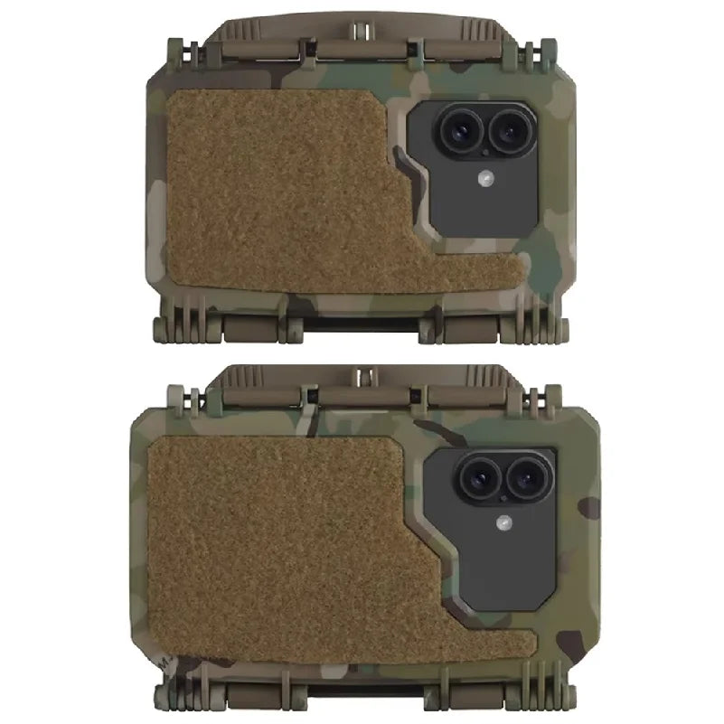 Tactical Phone Case Mobile Phone Admin Map Navigation Holder MOLLE Vest Plate Carrier Chest Protection Box for Smartphone