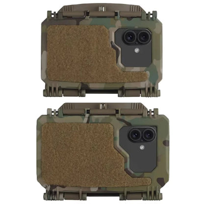 Tactical Phone Case Mobile Phone Admin Map Navigation Holder MOLLE Vest Plate Carrier Chest Protection Box for Smartphone