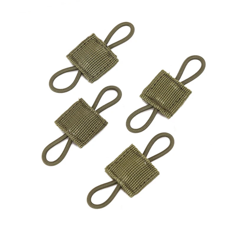 4PCS 600D Nylon Elastic Rope Outdoor Tools for Hunting Bags for Fixed Flashlight Molle System Compatible Military Combat