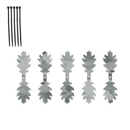 5Pcs 3D Camouflage Strip Tactical Decor Accessories For Helmet Backpack Ghillie Suit Outdoor Hunting Camo Decoration Accessories