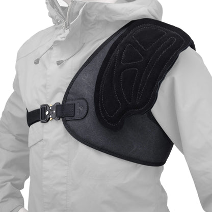 Canvas Leather Shooting Recoil Pad Shoulder Pad Adjustable Rifle Shotgun Field Shield
