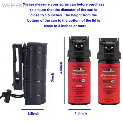 Tactical Baton Pouch Pepper Spray Pouch Holder Molle Clip Open Top Duty Mace Spray Holster Flashlight Case Hunting Accessories