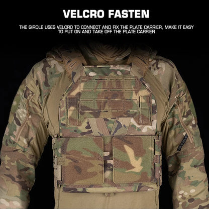 Tactical Plate Carrier Cummerbund MOLLE Belt Camo Style KZ Vest Girdle Adapter Airsoft Hunting Gear Sturdy No Deformation