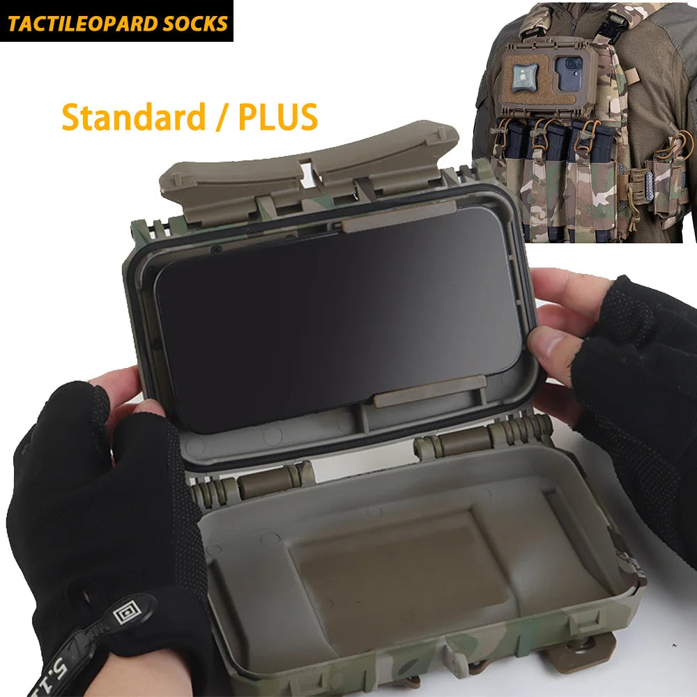 MOLLE Case For Smartphone Navigation Holder Mobile Phone Quick-on/off Tactical Equipment Box Plate Carrier Chest Rig Accessories