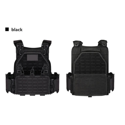 Authentic Product YAKEDA Tactical Vest 6094 Fast Detachable Light Laser Cut Outdoor Hunting Black Gear Carry Vest of