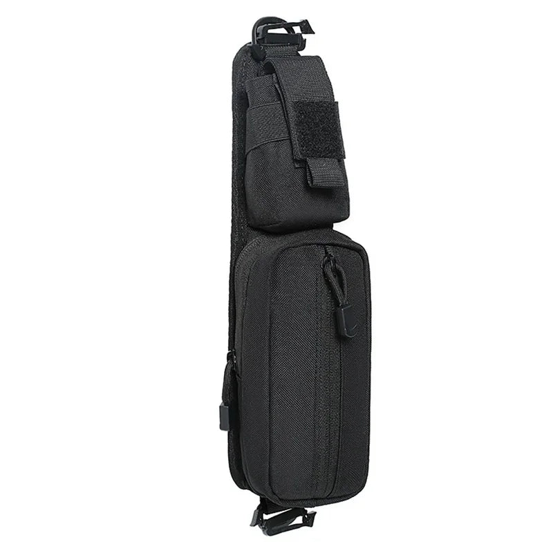 Backpack Shoulder Strap Pouch MOLLE EDC Organizer Bag for Flashlight Keys Small Tools Hiking Camping Travel