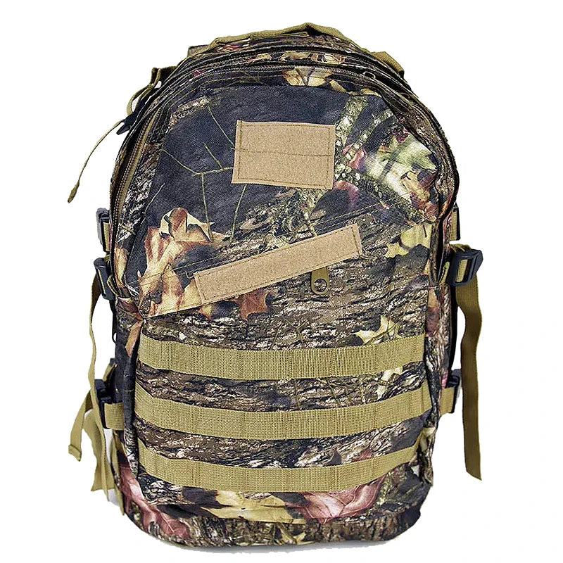 Large Capacity Tactical Camouflage Backpack, Waterproof, Biomimic Molle, Hunting, Mountain Climbing, Fishing, Hiking, 40L