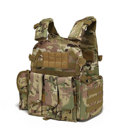 6094 Military Tactical Vest Molle Vest Body Armor Combat Army CS Gear Hunting Plate Carrier Airsoft Accessories Wargame Pouch
