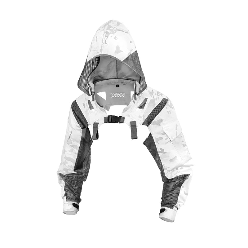 DMgear Original Tactical Coat Jacket Hood Long Sleeve Camouflage Clothing Breathable Comfortable Compatible Tactical Chest Rig