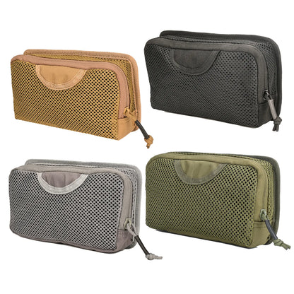 Tactical Backpack Bag Insert Modular Organizer Hook Fasteners Mesh Pocket Utility Admin Pouch Hunting Nylon Zipper Closure