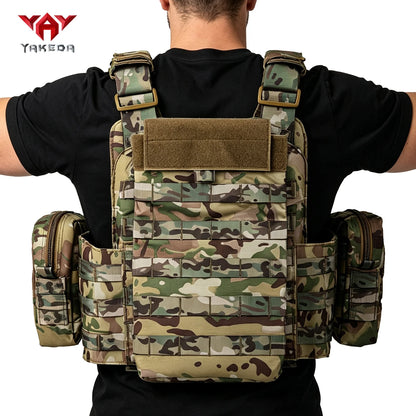 YAKEDA Multi functional Hunting Tank Top MOLLE System Shoulder Straps Adjustable, Detachable, and Removable