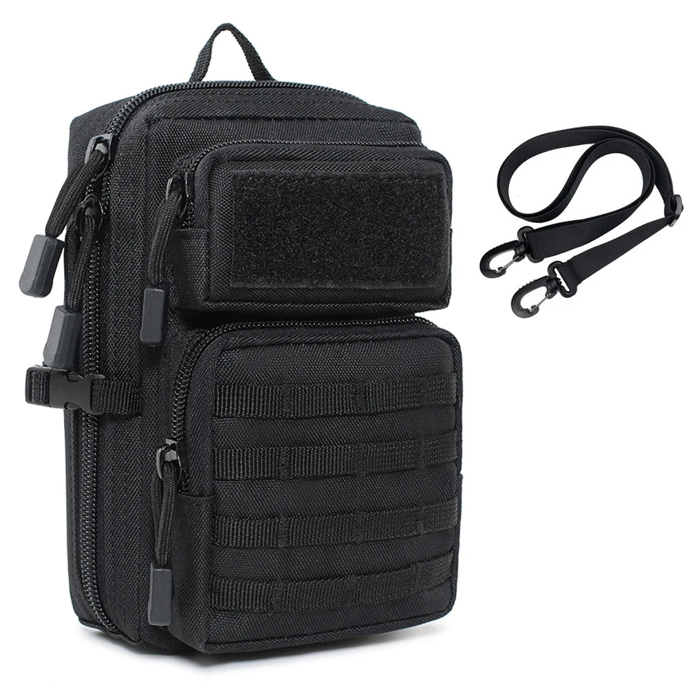 Tactical Molle Utility Pouch Outdoor Hiking Travelling Sling Backpack EDC Tool Pouch Medical Waist Packs Hunting Shoulder Bag