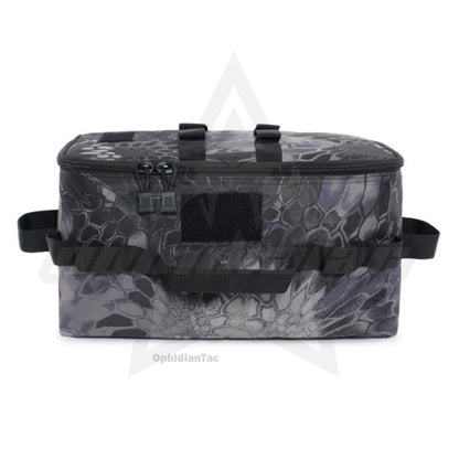 Outdoor camping picnic tableware storage bag handbag multifunctional foldable portable tool storage bag
