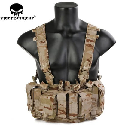 Emersongear MF Style Tactical Chest Rig UW Gen IV Airsoft Hunting Vest Harness Split Front Carrier