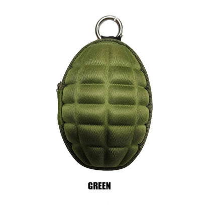 Outdoor Mini Grenade Shaped Car Key Wallets Coin Purse Pouch Bag Keychain Holder Case PU Leather Accessories Change Wallet
