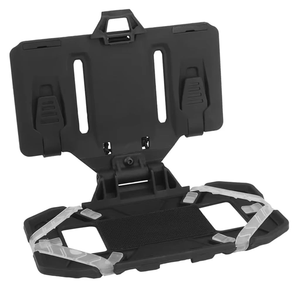Vest Phone Holder Carrier For Molle Navigation Phone Board Quick Access Folding Holder Mount Tactical Vest Chest Bracket