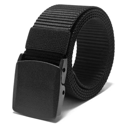 Automatic Buckle Nylon Belt, Fashionable MEN'S Canvas Outdoor Belt, Hunting and Hiking Tools, Hunting Clothing Accessories 1pcs