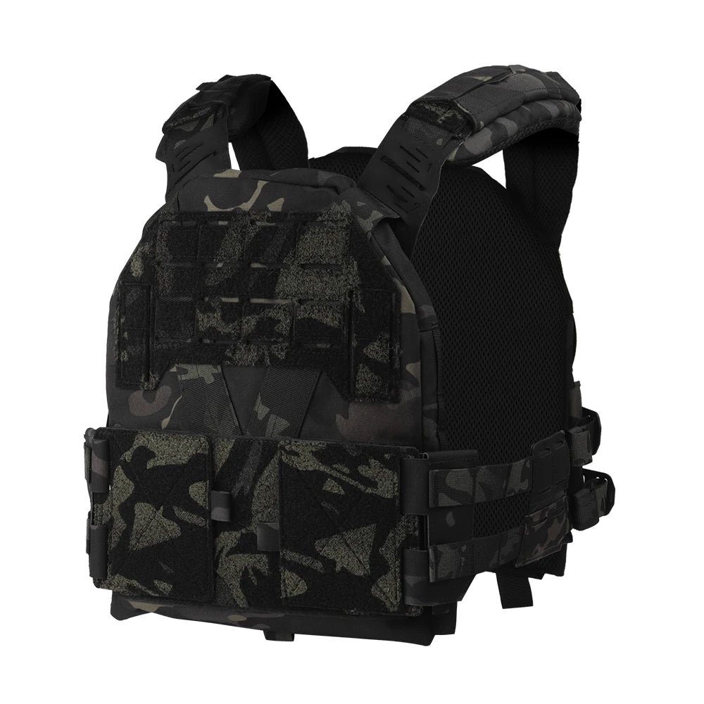 KZ Plate Carrier Hunting Equipment Low Profile Combat Body Armor MOLLE Quick Release Airsoft Lightweight Tactical Vest