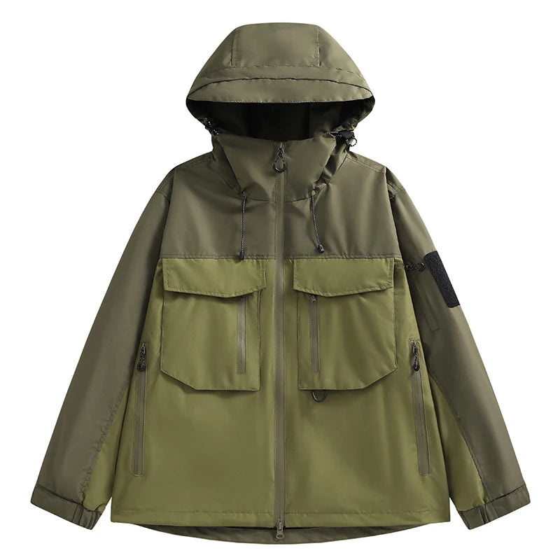 CHRLCK Men's Hiking Jacket Waterproof Camping Trekking Fishing Oilproof Jackets Outdoor Sport Windbreaker Autumn Unisex