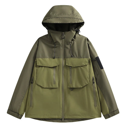 CHRLCK Men's Hiking Jacket Waterproof Camping Trekking Fishing Oilproof Jackets Outdoor Sport Windbreaker Autumn Unisex