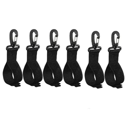 Upgraded Kayak Paddle Holder, Board Accessories Inflatable Boat Storage, Set of 6 Clip Holders