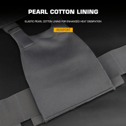 Wosport FCPC Plate Carrier Lightweight Cordura Tactical Vest with Velcro Panels Elastic Side Cummerbund 25mm Buckle for Airsoft