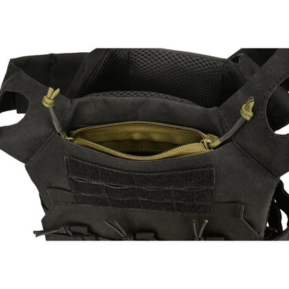 Tactical Admin Pocket Zipper Insert, Two-Way Drop-in Zipper Insert for for Vest Plate Bag Admin Pocket Chest Rig