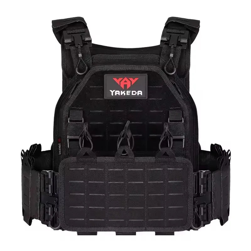 High Density Tactical Vest Molle Combat Plate Carrier with Quick Release Buckle for Men Outdoor Hunting Gear