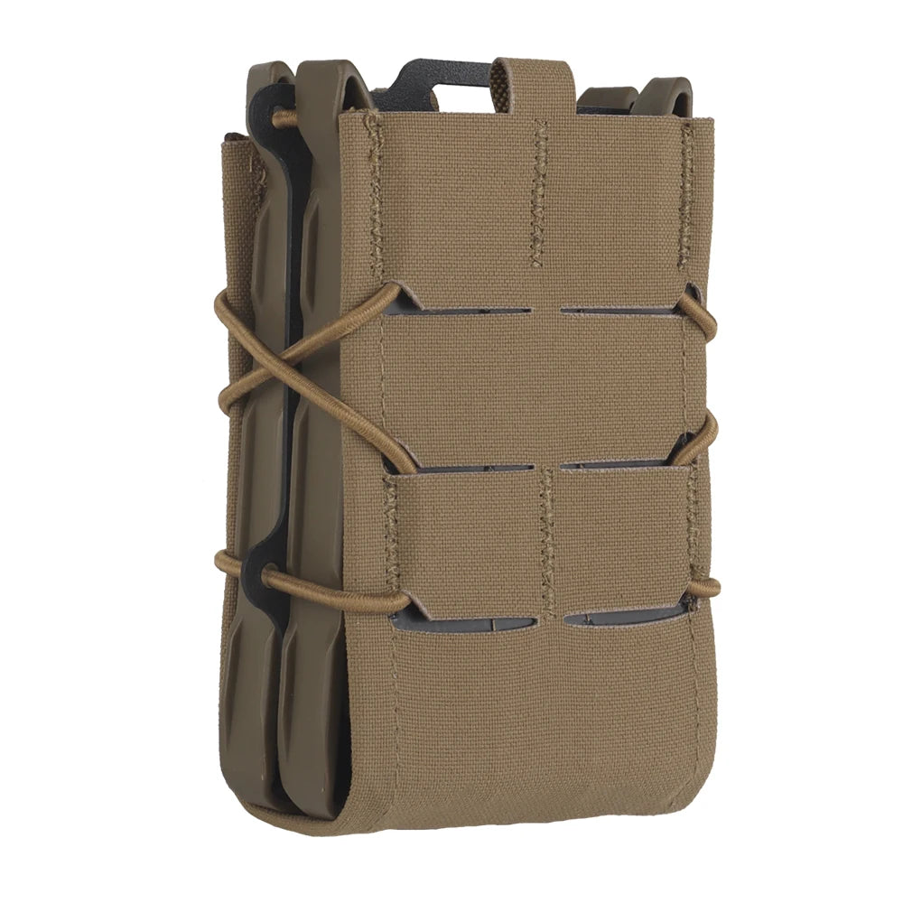 Tiger V2 Single Double Magazine Pouch Set Molle Hook-Loop Mag Carrier Rifle AR 5.56 .233 AK 7.62 .308 Magazine Holster Airsoft