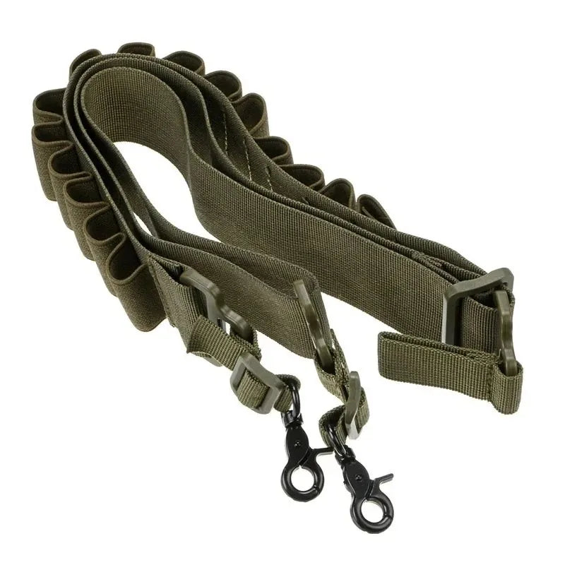 15 Rounds Ammo Shell Belt Rifle 12 Gauge Pouch 2 Point Sling Holster Shoulder Strap Outdoor Hunting Accessories