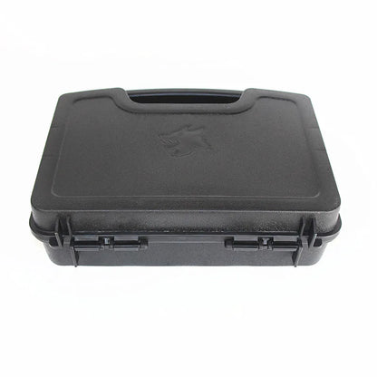 Hard box with foam, lockable waterproof portable 2 pistols, used for storage box of outdoor shooting and Hunting shooting ground