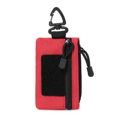Outdoor Sports Men Tactical EDC Wallet Portable Coin Pouch Key Bag Waist Bag Durable Card Bag Zipper Wallet Accessory Bag
