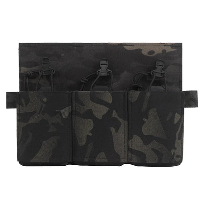 Multipurpose Triple Rifle Mag Pouch 5.56 7.62 For M4 AR15 CRYE Plate Carrier Front Panel Vest Outdoor Field Airsoft Hunting