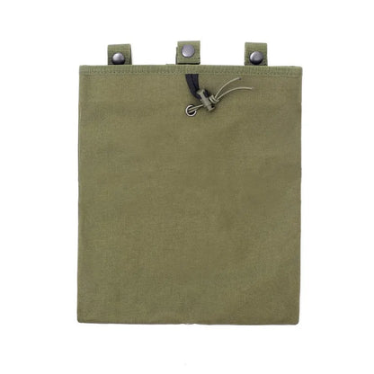 Outdoor Large MOLLE Dump Pouch Tactical Mag Recovery Bag Drawstring Magazine Recycling Storage Pack Hunting Gear Holder