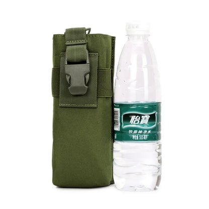 Portable Molle Walkie Talkie Bag Tactical Radio Holder Outdoor Nylon Water Bottle Pouch for Camping Hiking