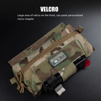 V5 PC Tactical Vest Accessories FC Mini Drop Pouch Chest Hanging Magazine Bag  Hunting Vest Small Sub-package Camo