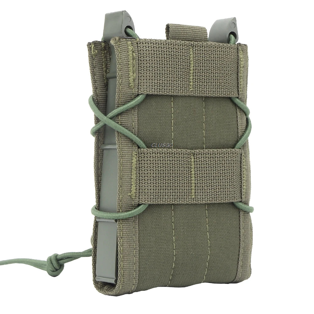 Tactical Molle Single Open-Top Mag Pouch for M4 M14 M16 AR15 G36 Magazines MOLLE Belt Attach Mag Carrier