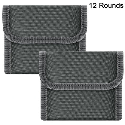 12/14 Rounds Tactical Rifle Ammo Pouch Buttstock Shell Holder Cartridge Carrier Utility Bullet Bandolier Carrier for .223/.30Cal