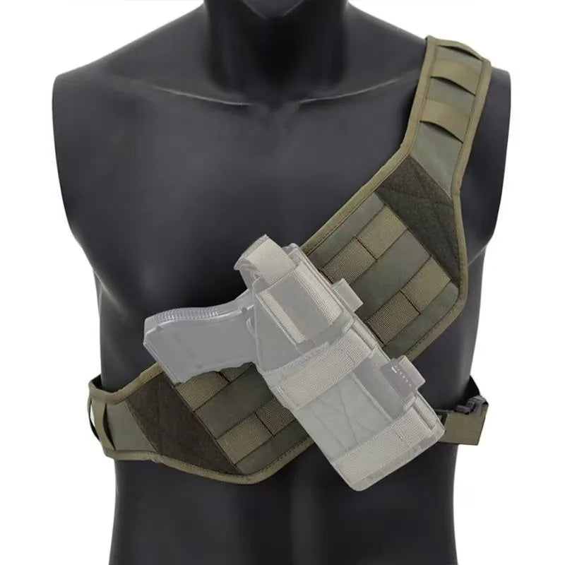 Quick Release Vest Tactical Molle System Outdoor High Quality 1000D Nylon Men Chest Bag Hunting Sports Shoulder Crossbody Bags