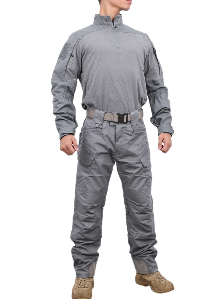 Tactical Suit PAZAGUILA Frogman Combat Shirts Pants Set Men Field Training FROG Scouting Uniform CS Airsoft Shot Kit