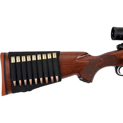Cartridge Belt 9 Rounds Ammunition Package Nylon Tactical 9 Shells Rifle Buttstock Hold Outdoor Shooting Accessory Bag