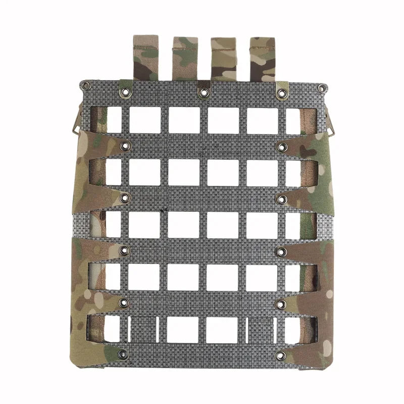 Airsoft Plate Carrier Back Panel MOLLE Zipper Kit FERRO Style FCPC V5 Hunting Vest Lightweight Stand Extension Gear
