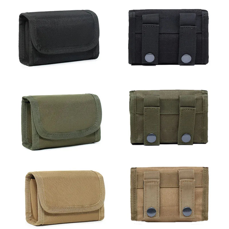 10Grids Shotgun 12GA  Ammo Pouch, Tactical MOLLE Waist Bag for 10Rounds, Vest Nylon EDC Shell Holder for Outdoor Range & Hunting
